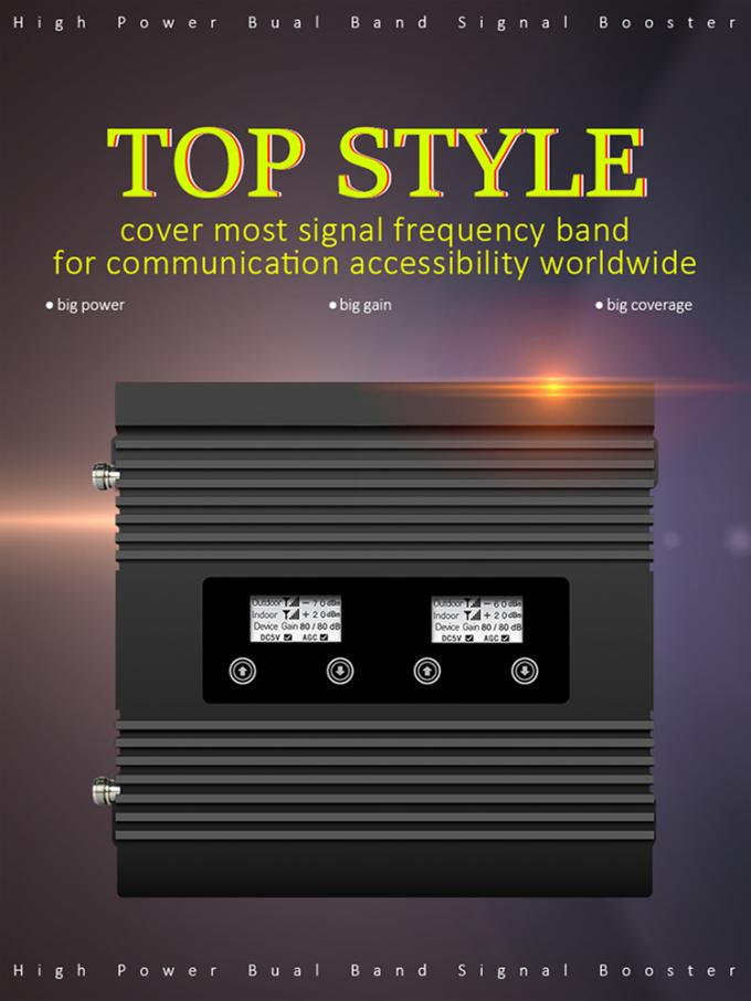 tri repetidor de la banda de 2G 3G 4G,/2100MHz repetidor celular de la señal 850/1800 0