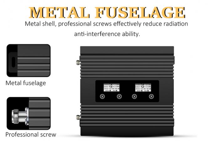 tri repetidor de la banda de 2G 3G 4G,/2100MHz repetidor celular de la señal 850/1800 5