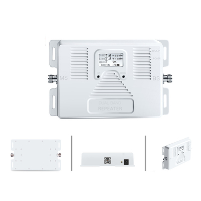 comprar Repetidor dual de la señal del teléfono móvil del amplificador de aumentador de presión de la banda 1800MHz 2100MHz 2G 3G 4G fabricación en línea