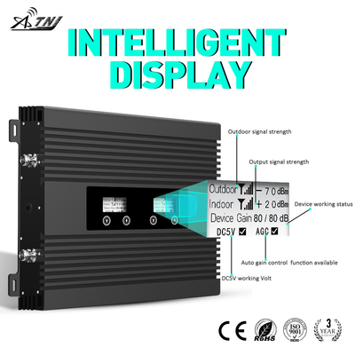 comprar amplificador de aumentador de presión dual del teléfono celular de banda 80dB 23dBm de potencia de salida 27dBm fabricación en línea