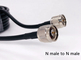 Varón de pequeñas pérdidas del cable coaxial N del aumentador de presión de la señal de los 5m al conector macho de N