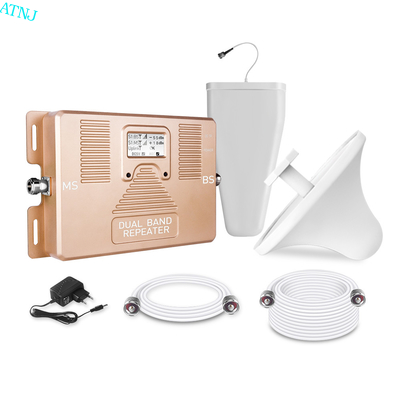 Cobertura Amplificador de señal de banda doble 800 / 1800MHz Repetidor celular 2G 4G LTE