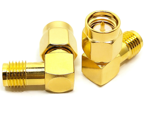 Tipo varón del RF SMA del codo al conector hembra para el aumentador de presión de la red
