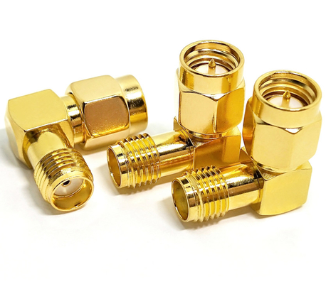Tipo varón del RF SMA del codo al conector hembra para el aumentador de presión de la red
