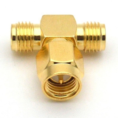 Tipo varón de T de los adaptadores SMA del cable del aumentador de presión del teléfono celular a doblarse hembra