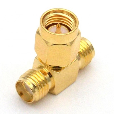 Tipo varón de T de los adaptadores SMA del cable del aumentador de presión del teléfono celular a doblarse hembra
