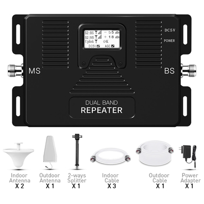Banda dual 850MHz 2100MHz del aumentador de presión de potencia de salida de 20dBm 2G 3G 4G