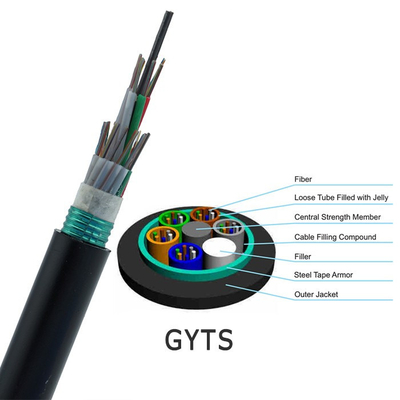 Solo cable fibroóptico acorazado del modo G652D para el aumentador de presión del teléfono celular