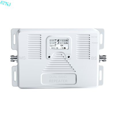 Buen precio repetidor dual 2G 3G 4G del aumentador de presión de la señal de la banda de 1800MHz 2100MHz 70dB en línea