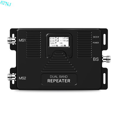Buen precio Aumentadores de presión móviles duales 20dBm de potencia de salida de la señal de la banda 1800MHz 2100MHz en línea